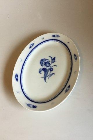 Bing Grondahl周年纪念套装/蓝色康乃馨大椭圆形盘子