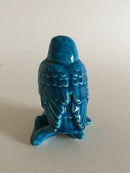 约翰内斯-汉森 蓝色釉面陶器中的鸟图