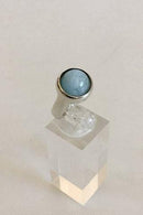 Georg Jensen Sterling Silver Sphere Ring No 473 ライトストーン付