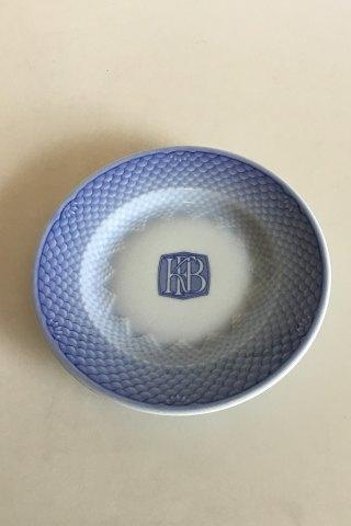 Bing & Grondahl Blue Tone - Seashell Hotel with Logo  Cake Plate No 1002