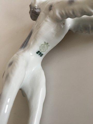 Lyngby Porcelæn Figur Engelsk Setter Grå No 89