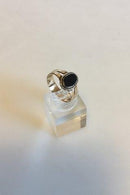 14Kのゴールドリングとブラックストーン（オニキス？）