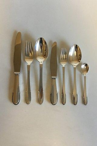 Georg Jensen Sterling Silber Kugelbesteck für 12 Personen, 84 Teile