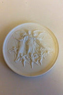 Kæmpe Royal Copenhagen Biscuit Platte Juleglæde i Himlen No 111.