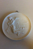 Royal Copenhagen Bisque Plate Night No 86. Copy from 1840 after Thorvaldsens original from Rom 1815.