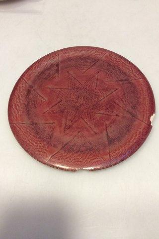 Royal Copenhagen Salto fad / tallerken i Okseblodsglasur.