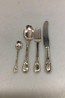 Set of Evald Nielsen Silver Lunch Flatware in No. 13 for 12 persons 48 pieces