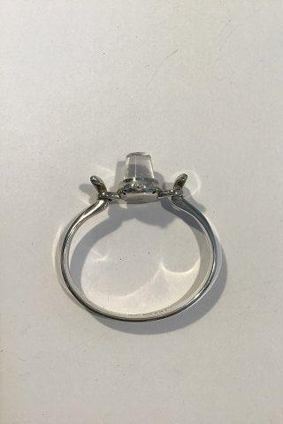 Georg Jensen Sterling Sølv Armbåndsur med Bjergkrystal No 231