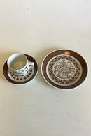 Bjørn Wiinblad, Nymph December Moon Cup with saucer No 3513 and cake plate No 3520