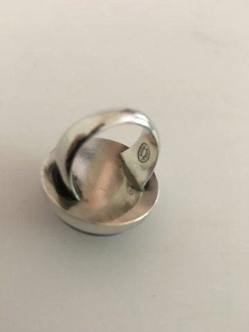 Georg Jensen Sterling Sølv Ring No 90C med Blå Sten.