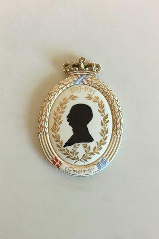 Royal Copenhagen Flora Danica Silhouette Platte Kong George of Grækenland No RC-S5