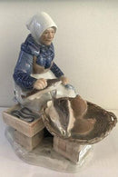 皇家哥本哈根渔夫的妻子小雕像&