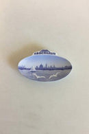 Royal Copenhagen Oval Kopenhagen mit Marmorkirche und Seemöwen