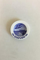 Royal Copenhagen Mindeplatte med Dannebrog og Kronborg