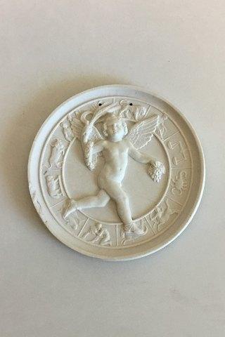 Royal Copenhagen Bisquit "Nytårets Genius" Platte