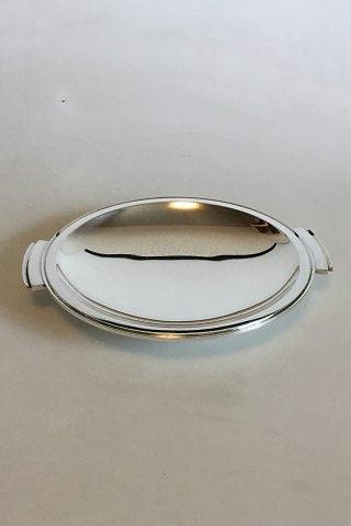 Georg Jensen Sterling Silber Niedrige runde Schale von Harald Nielsen Nr. 600E