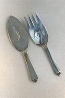 Georg Jensen Sterling Silber Pyramide Fisch Dinner Set