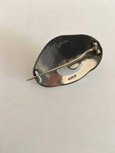 Evald Nielsen Silberbrosche mit Amethyst