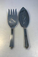 Georg Jensen Sterling Silber Pyramide Fisch Dinner Set