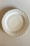 Royal Copenhagen Round Serving Platter White Curved with serrated Gold edge (Pattern 387 / Josephine) No 1564