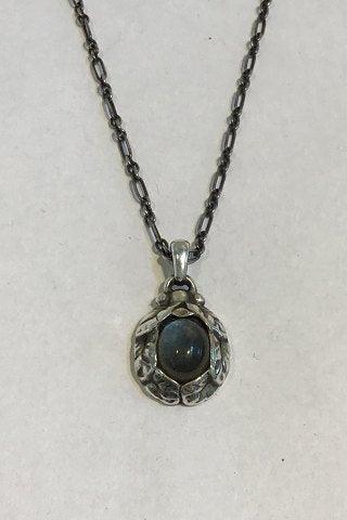   1997 ラブラドライト　シルバーネックレス　925 Georg Jensen 1997 ラブラドライト・ストーン付スターリングシルバー