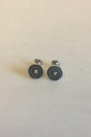 Turnbull & Asser 灰色珍珠母钮银质袖扣