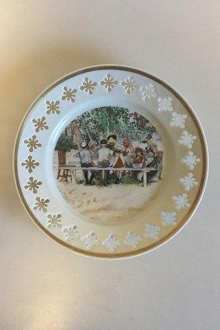 Bing og Grøndahl Carl Larsson platte "Frokost under det store birketræ" Serie 1, Nr. 2, 1977