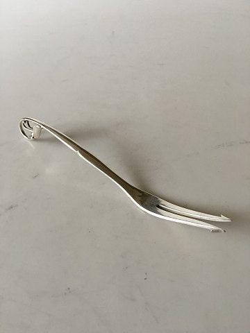 Georg Jensen Sterling Silver Ornamental Cocktail Fork No. 21