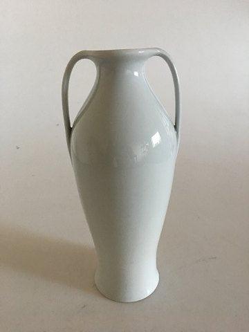 Heubach Art Nouveau To hanket Vase med Valmue Motiv