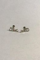 Erik Magnussen纯银/电气石耳坠，北欧天鹅