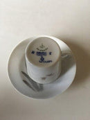 Royal Copenhagen Art Nouveau Mocha Cup and Saucer Unique signed by Oluf Jensen