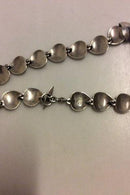 Niels Erik From Sterling Sølv Halskæde formet som små blade