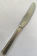 Georg Jensen Sterling Silver Double-edged Dinner Knife No 014 (ロングハンドル、グリルエッジ)