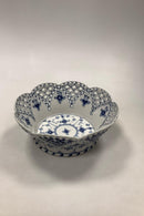 Royal Copenhagen Blue Fluted Full Lace Fruit Bowl No. 1061