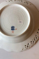 Royal Copenhagen Saxon Flower Deep Plate Premium model with pierced border