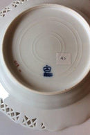 Royal Copenhagen Saxon Flower Deep Plate Premium model with pierced border