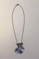 ロイヤルコペンハーゲン ネックレス フラワーペンダント（スターリングシルバー）＆ピジョン（ポーセリン）セット