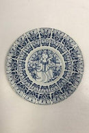Nymollel Bjørn Wiinblad Faience plate with blue decoration of girl No 3055-1283