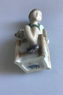 Royal Copenhagen Figur, Pige med bamse No 5195