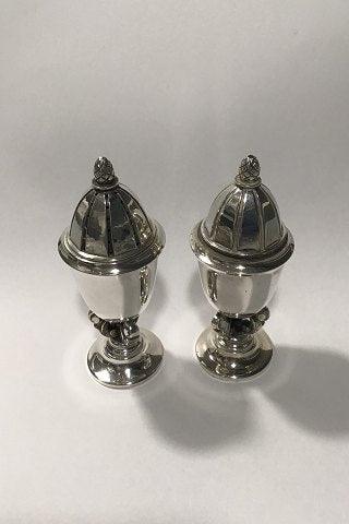 Georg Jensen Sterling Silver キングソルト/ペッパーシェイカー No 741