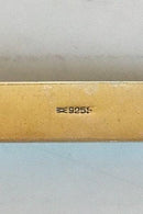 Forgyldt Sterling sølv med blå emalje Kagegaffel