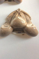 Royal Copenhagen Art Nouveau Vægvase med 3 ugler No 274