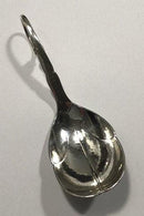 Georg Jensen Sterling Silber Ornamentaler Servierlöffel Nr. 21