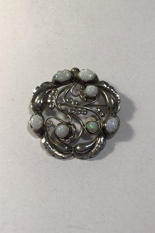 Georg Jensen Sterling Silver ブローチ No 159 オパール Georg Jensen Sterling Silver ブローチ No 159 オパール