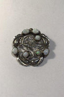 Georg Jensen Sterling Silver ブローチ No 159 オパール