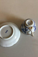 Meissen Blue onion with gold edge Coffee cup and saucer
