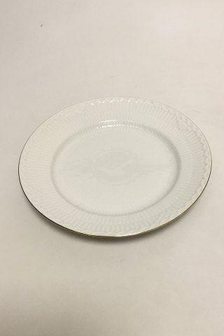 Royal Copenhagen Tradition Hvid Halvblonde m. Guld Salattallerken No. 573