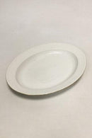 Royal Copenhagen Tradition Hvid Halvblonde m. Guld Ovalt servingsfad No 532