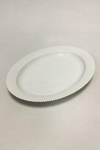 皇家哥本哈根白色弗洛拉丹妮卡珍珠椭圆形餐盘3517