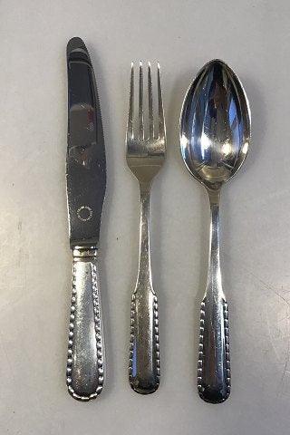 Georg Jensen Sølv/Sterling Sølv Perle  Vintage Frokost bestiksæt 12 pers (36 dele)